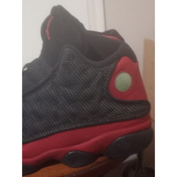 Men's Nike Air Jordan 13 Retro Bred 2017 Size 9.5 41457-004 Black Red - Picture 12 of 15